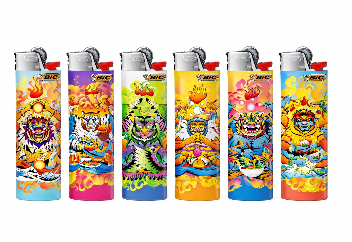 BIC® Maxi J26 aanstekers – Deities – 8 stuks