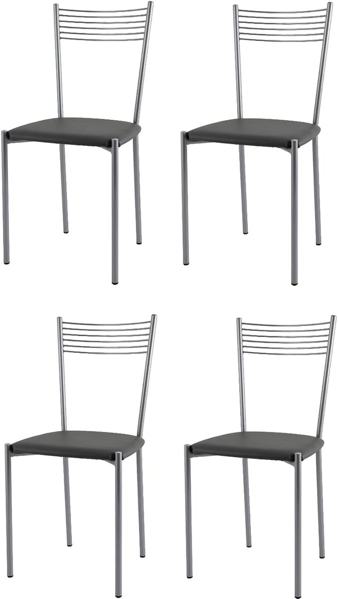Moderne stoelen set - Eetkamerstoelen - Keuken en Horeca - Gemaakt in Italië - 45x42x87 cm