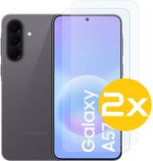 Screenprotector Geschikt Voor Samsung Galaxy A57 - Glasplaat - Tempered Glass - 2 Stuks
