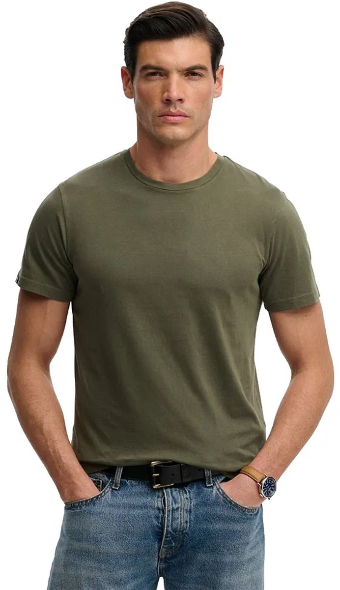 Superdry Classic Essential T-shirt Heren T-shirts Groen