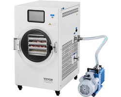 VEVOR Vacuüm Vriesdroger Vriesdroogmachine 4 Lagen Groente, 1550W, Wit