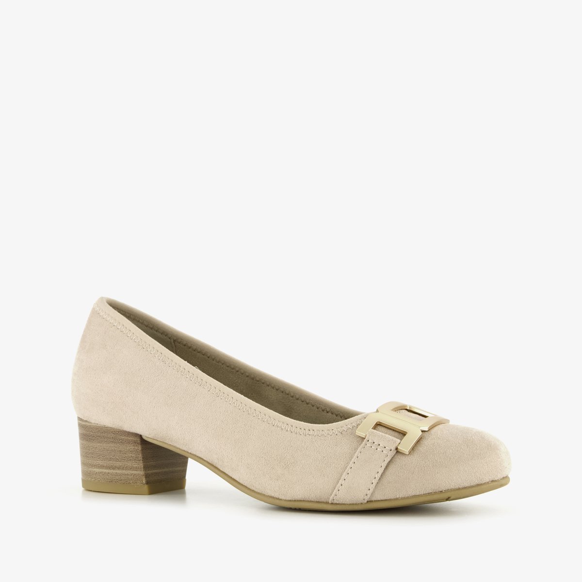 Softline dames pumps met H leest beige - Maat 39