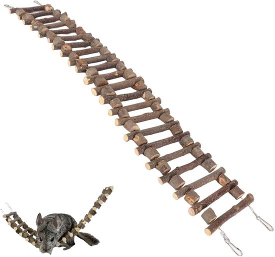 Klimladder voor Vogelkooi 70CM - Huisdier Trap, Vogelaccessoires, Klimspeelgoed voor Papegaaien