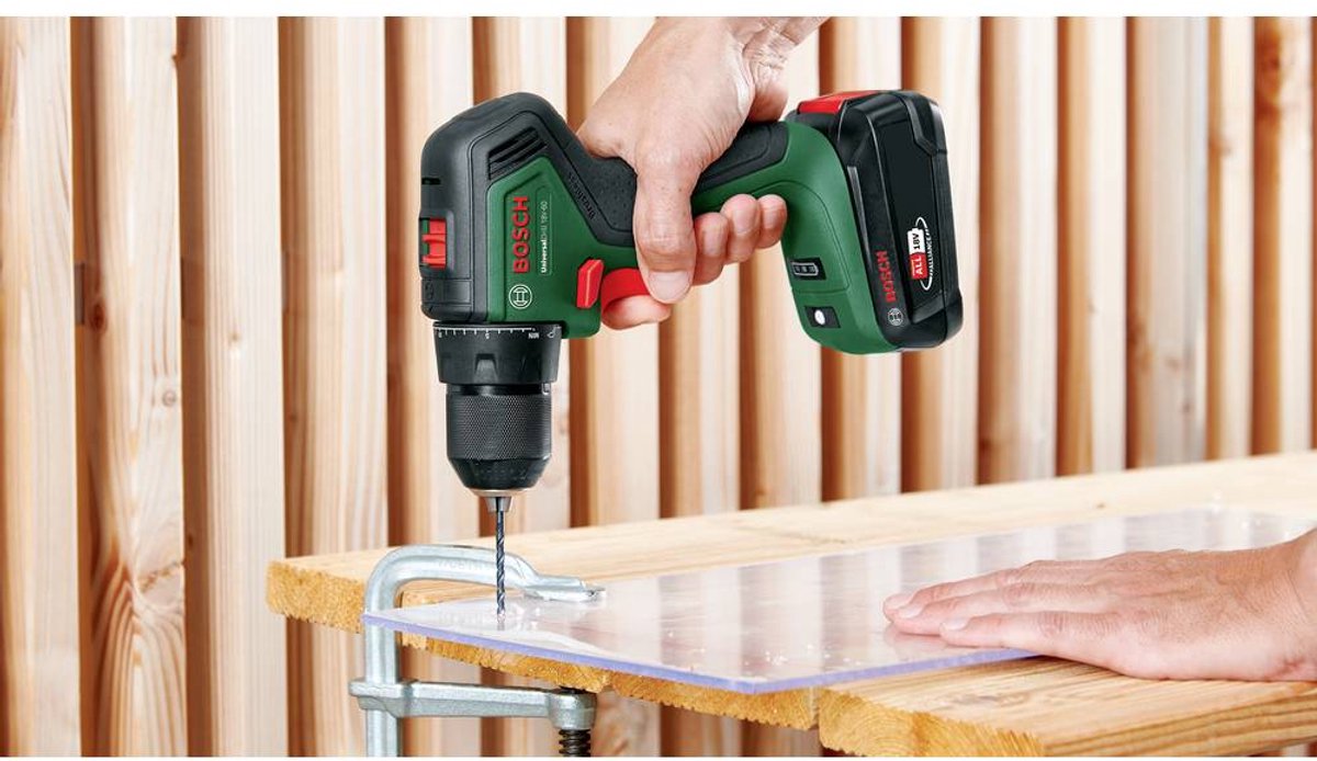 Bosch UniversalDrill 18V-60 – Koolborstelloos, 2 accu's thumbnail 5