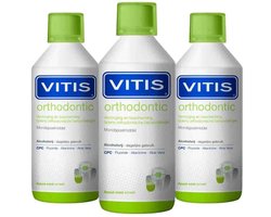 Vitis - Mondwater Orthodontic - 3 x 500 ml - Voordeelverpakking