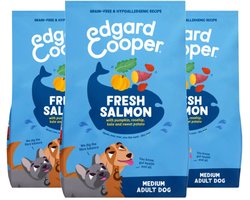 Edgard & Cooper Hondenvoer Droog Zalm Medium - 3 x 1 kg - Voordeelverpakking