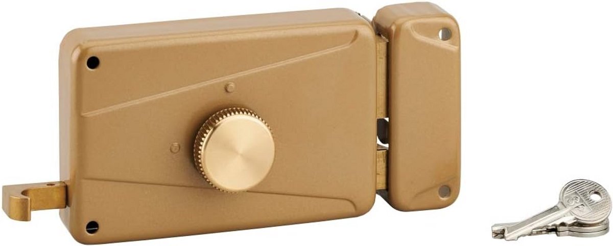 Horizontaal insteekslot met trekknop voor voordeur Rechts 70mm As