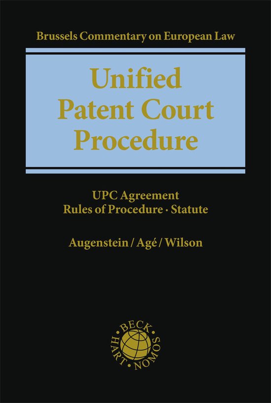 Unified Patent Court Procedure - cover