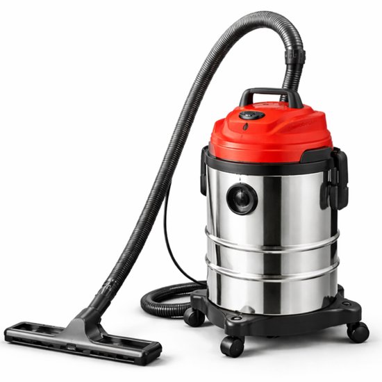 Industriële Nat- en Droogzuiger 3-in-1 – 15 Liter – 1200W – Met Blaasfunctie – Waterdichte Bouwstofzuiger