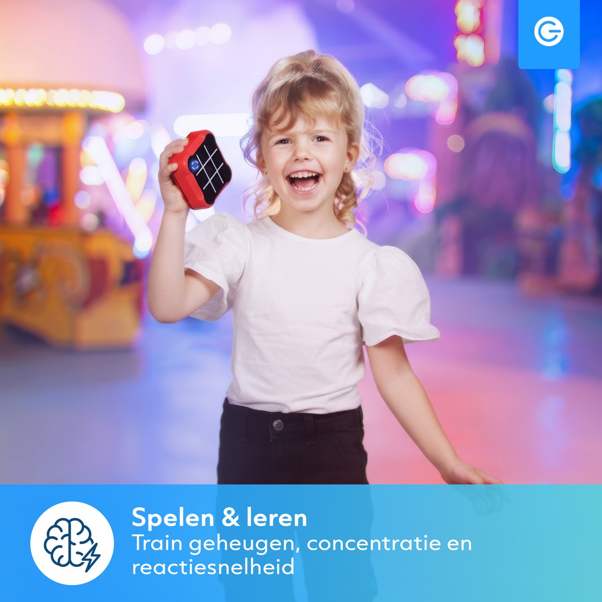 Silvergear Boter Kaas en Eieren Spel 3-in-1 - Whack A Mole - Tic Tac Toe - Memory Spelletjes - Reisspelletjes Kinderen - Educatief Speelgoed - Reisspellen - Cadeau voor Jongens en Meisjes - Vakantie Vliegtuig / Auto - Reizen - 6, 7, 8+ Jaar - Blauw — afbeelding 6