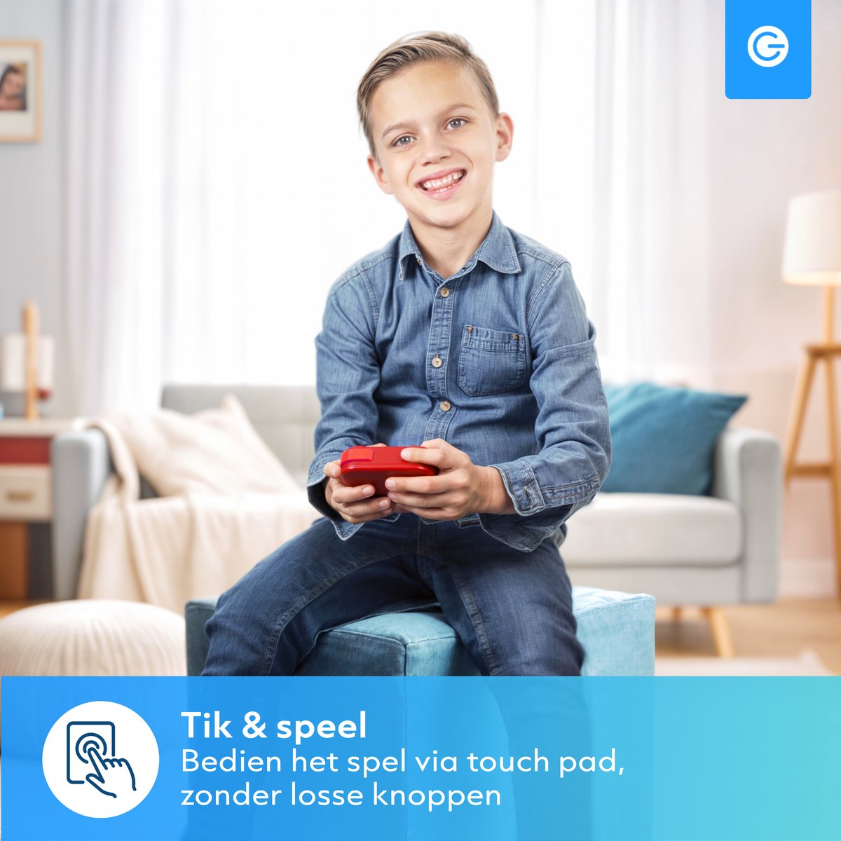 Silvergear Boter Kaas en Eieren Spel 3-in-1 - Whack A Mole - Tic Tac Toe - Memory Spelletjes - Reisspelletjes Kinderen - Educatief Speelgoed - Reisspellen - Cadeau voor Jongens en Meisjes - Vakantie Vliegtuig / Auto - Reizen - 6, 7, 8+ Jaar - Blauw — afbeelding 8