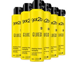 Got2b Glued Hairspray – Haarstyling – Haarspray – Ultra-sterke Fixatie – 72u Hold – Voordeelverpakking – 6x 300ml