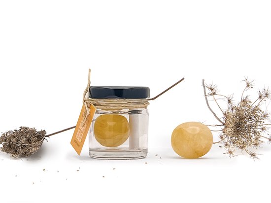 Potje Golden Healer - Limoenkwarts edelsteen | energie, balans & heling