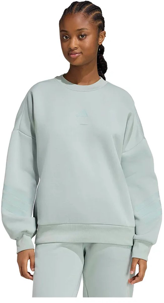 Adidas Future Icons 3 Stripes Sweatshirt S Vrouw Wonder Sage