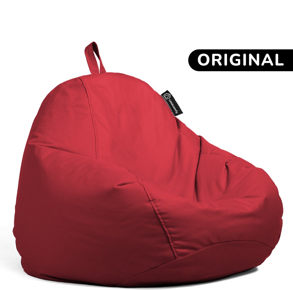 Casacomfy Pear Original - Zitzak Kind & Volwassenen - Binnen & Buiten - Waterbestendig - Rood