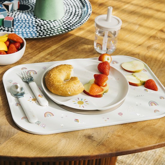 Mepal Mio kinderglas met rietje - 250 ml - Makkelijk vast te houden - Kinderservies - Sunshine & Rainbow van Mepal — afbeelding 3