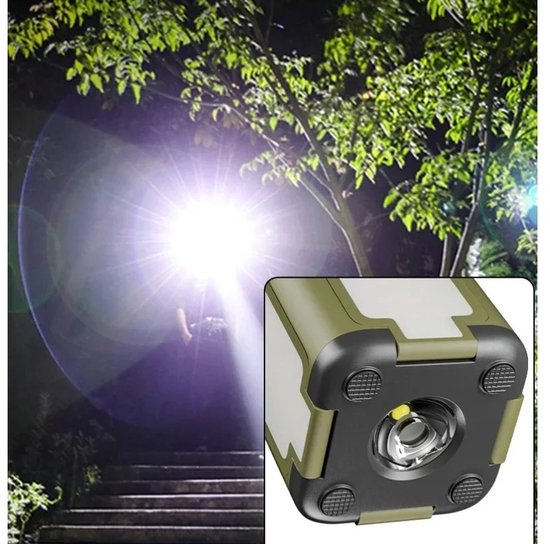 WiseGoods Premium Solar Camping Lamp Met Powerbank 2000mAh - Opvouwbaar IPX4 Noodlamp - Kamperen - Wonen Stroomuitval - Survival — afbeelding 4