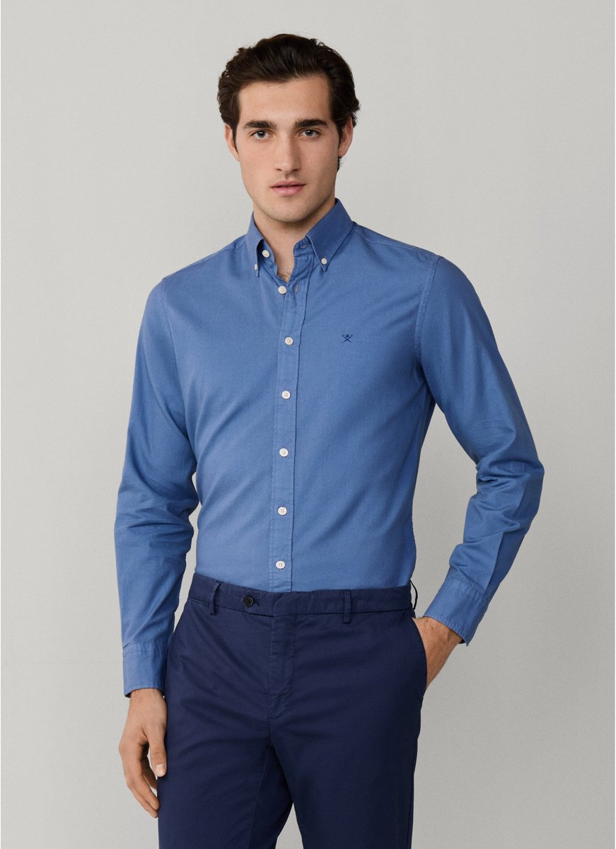 Hackett London Oxford fit getailleerd overhemd