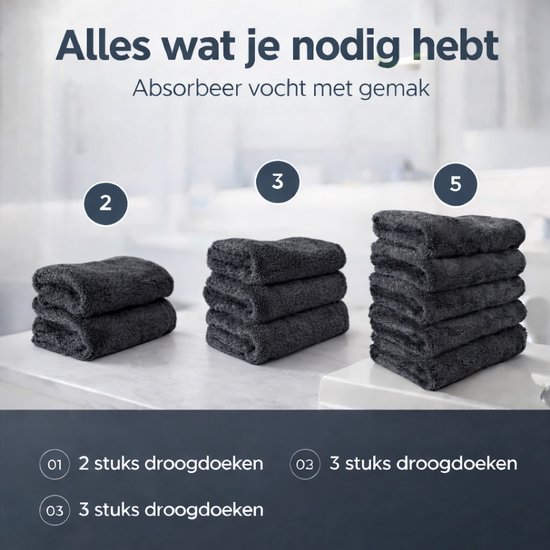 1 Beste Badkamer Droogdoek | 50 x 80 cm Quick & Easy Drying Towel 1200