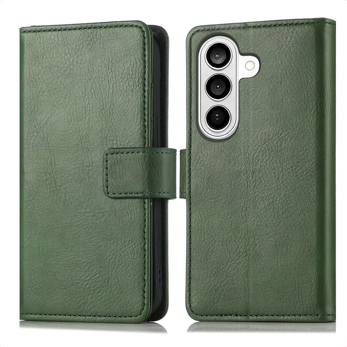 imoshion Hoesje - Geschikt voor Samsung Galaxy S26 Plus - Luxe Bookcase - Groen