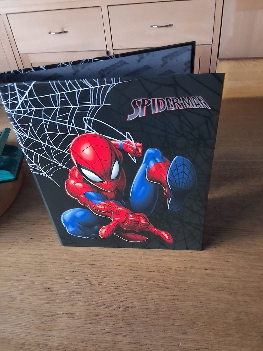 Spiderman ringmap A4 met 2 ringels 26x31cm ideaal voor school of papieren in te bergen