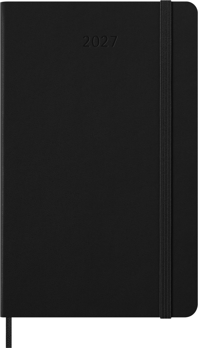 Moleskine 12 Maanden Agenda - 2027 - Wekelijks - Large - Harde Kaft - Zwart