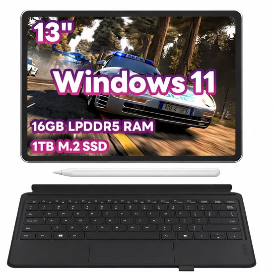 Ninkear S13 2-in-1 Laptop 13" 2.5K Touch - Intel Core Ultra 5 115U - 16GB RAM - 1TB SSD - Incl. Toetsenbord & Stylus