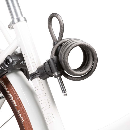 AXA Newton PI 150/10 - Insteekkabel - Kabelslot - Combineren met Ringslot - 150 cm lang - diameter 10 mm - Zwart van AXA — afbeelding 5