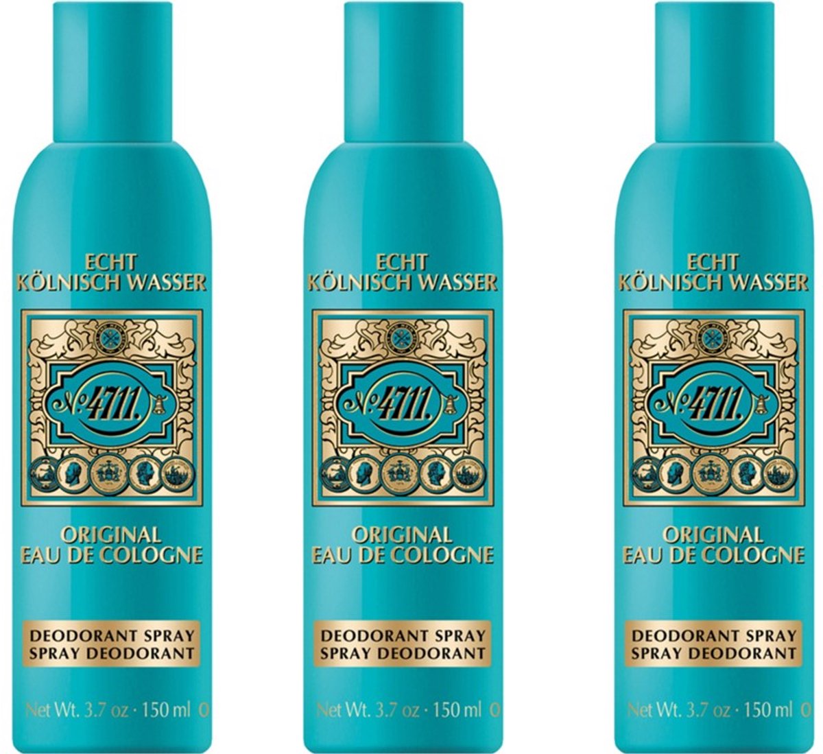 4711 Deo Spray - 3 x 150 ML Voordeelverpakking - Cologne Spray