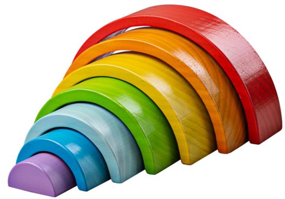 BigJigs Regenboog Stapeltoren Klein