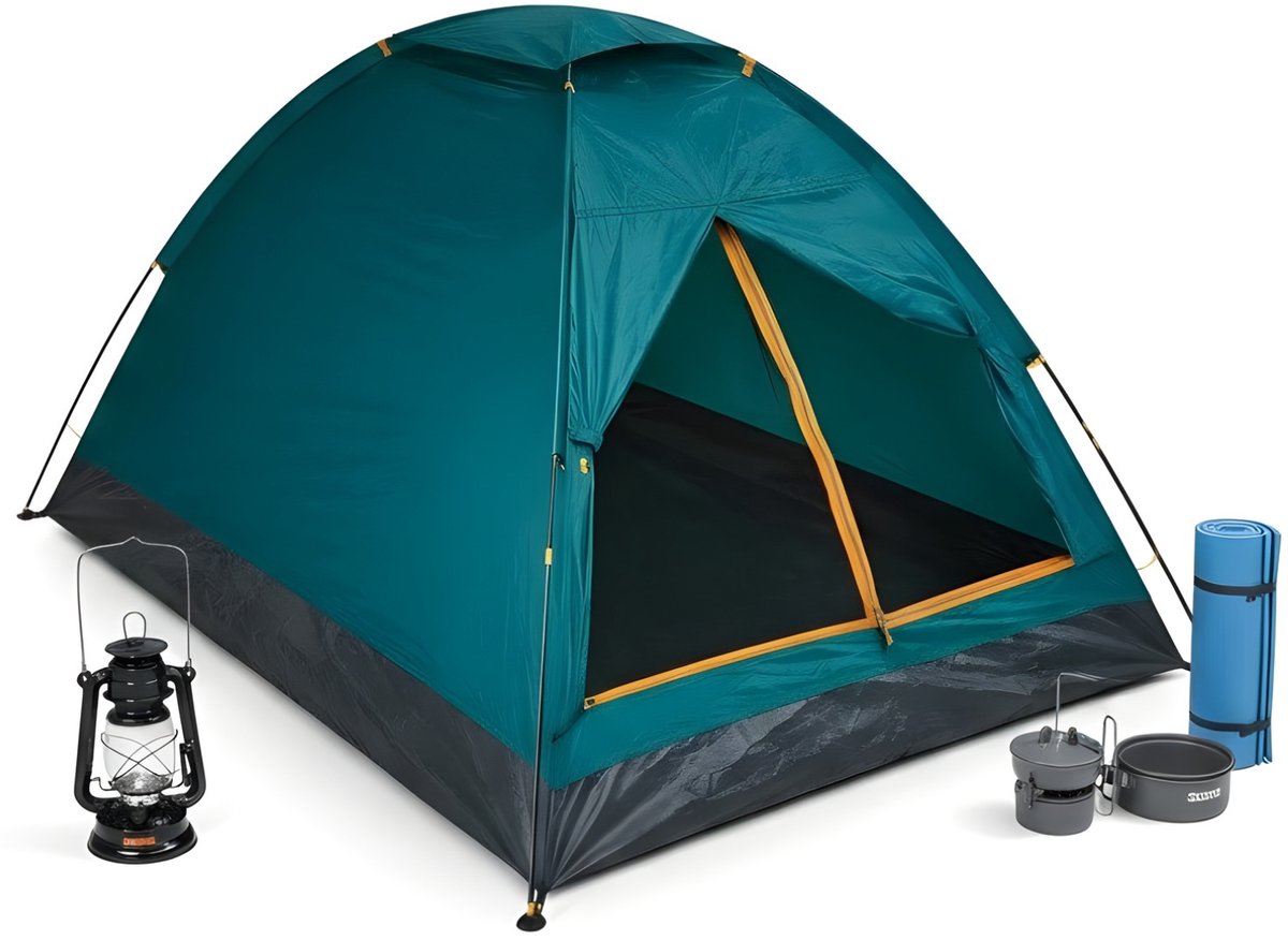 Cheqo® 2 Persoons Tent - Koepeltent 2 Persoons - Monodome Tent - Festivaltent 2 Persoons - Kampeertent 2 Persoons - Outdoor Tent 2 Persoons - Camping Tent 2 Persoons – foto 5