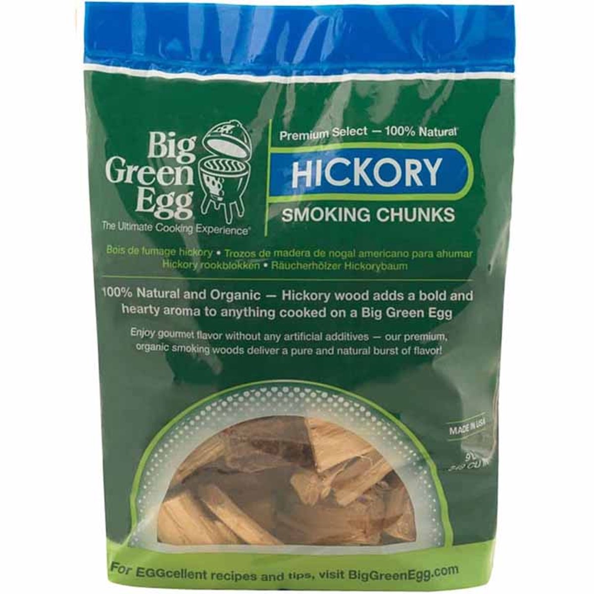 Big Green Egg Hickory Chunks - 2,27 kg