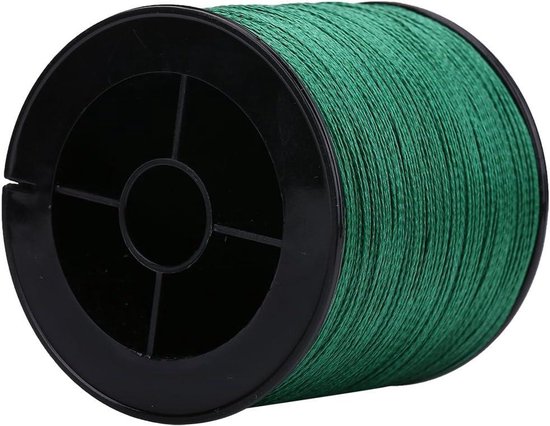 Gevlochten Vislijn - Visdraad PE - Vissen Karpervissen - Lage Rek Sterk - 300m 27.2kg - Groen van Merkloos — afbeelding 2