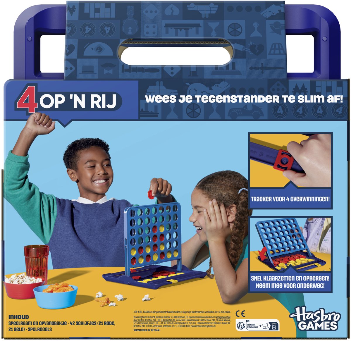 Vier op een Rij - Gezelschapsspel - Nieuwe Editie — afbeelding 7