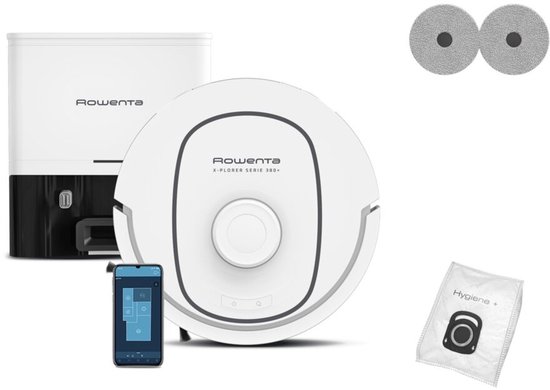 Rowenta X-Plorer Serie 380+ RR89U7 - Robotstofzuiger - 8.000 Pa - Geschikt voor Alle Vloertypes - Automatisch leegstation