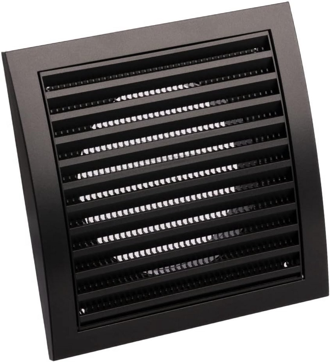 Ventilatierooster Ø 125mm met Insectenbescherming - ABS Kunststof Antraciet