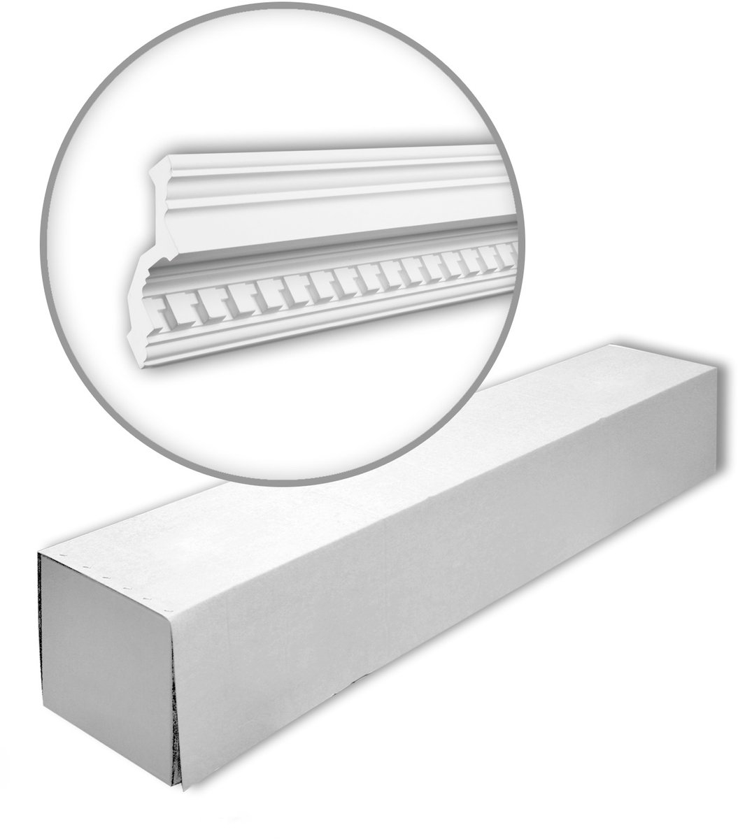 Profhome 150111 1 doos 6 stukken Kroonlijst 12 m