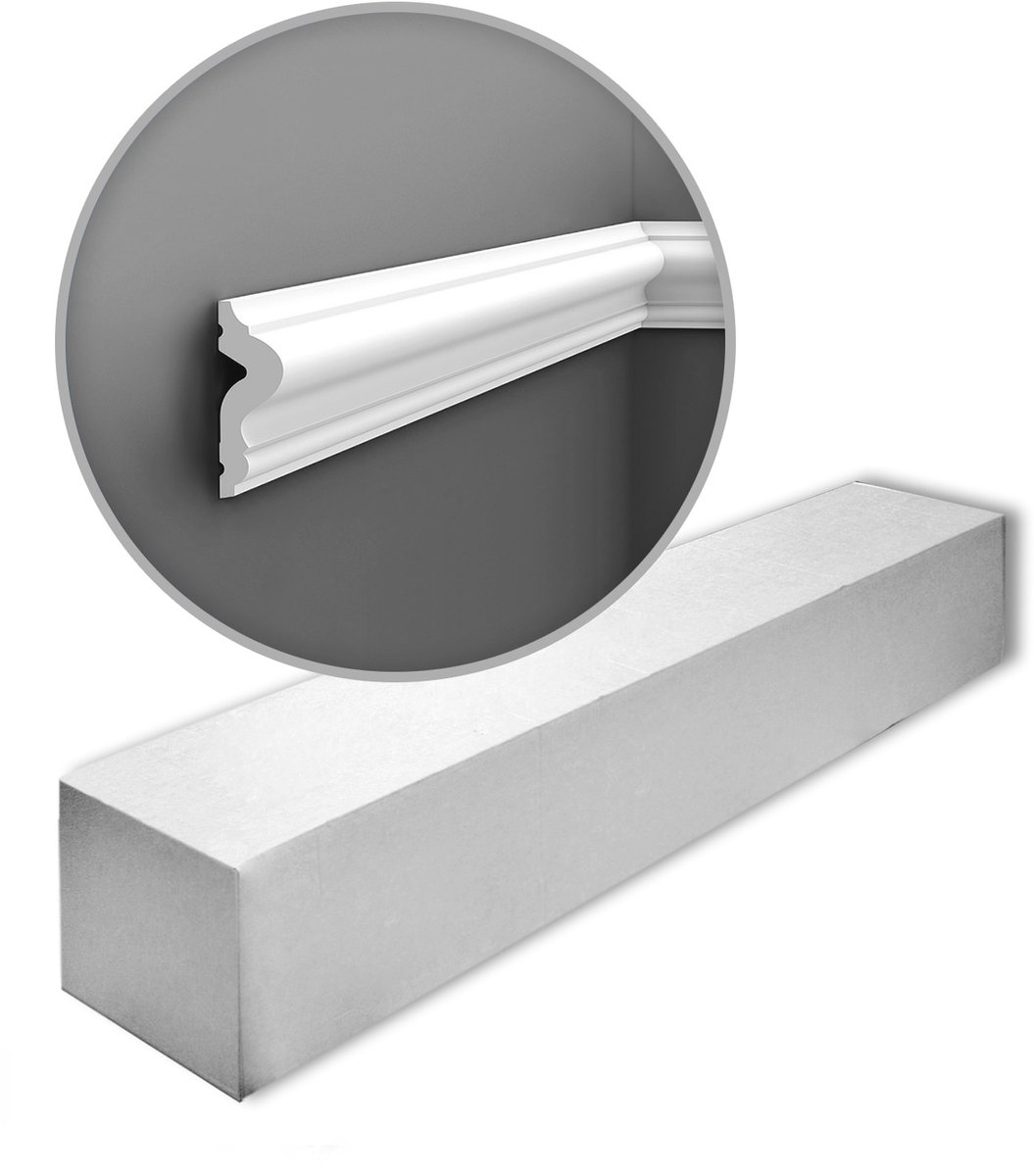 Orac Decor PX175-box-10 AXXENT 1 doos 10 stukken Wandlijst 20 m