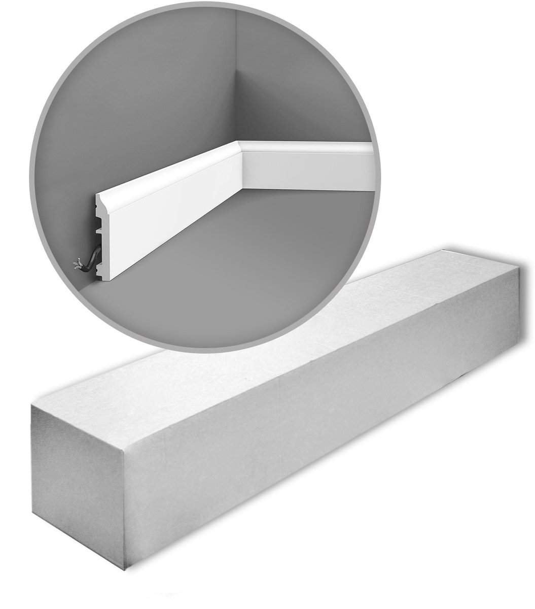 Orac Decor SX172-box-10 AXXENT 1 doos 10 stukken Plinte 20 m