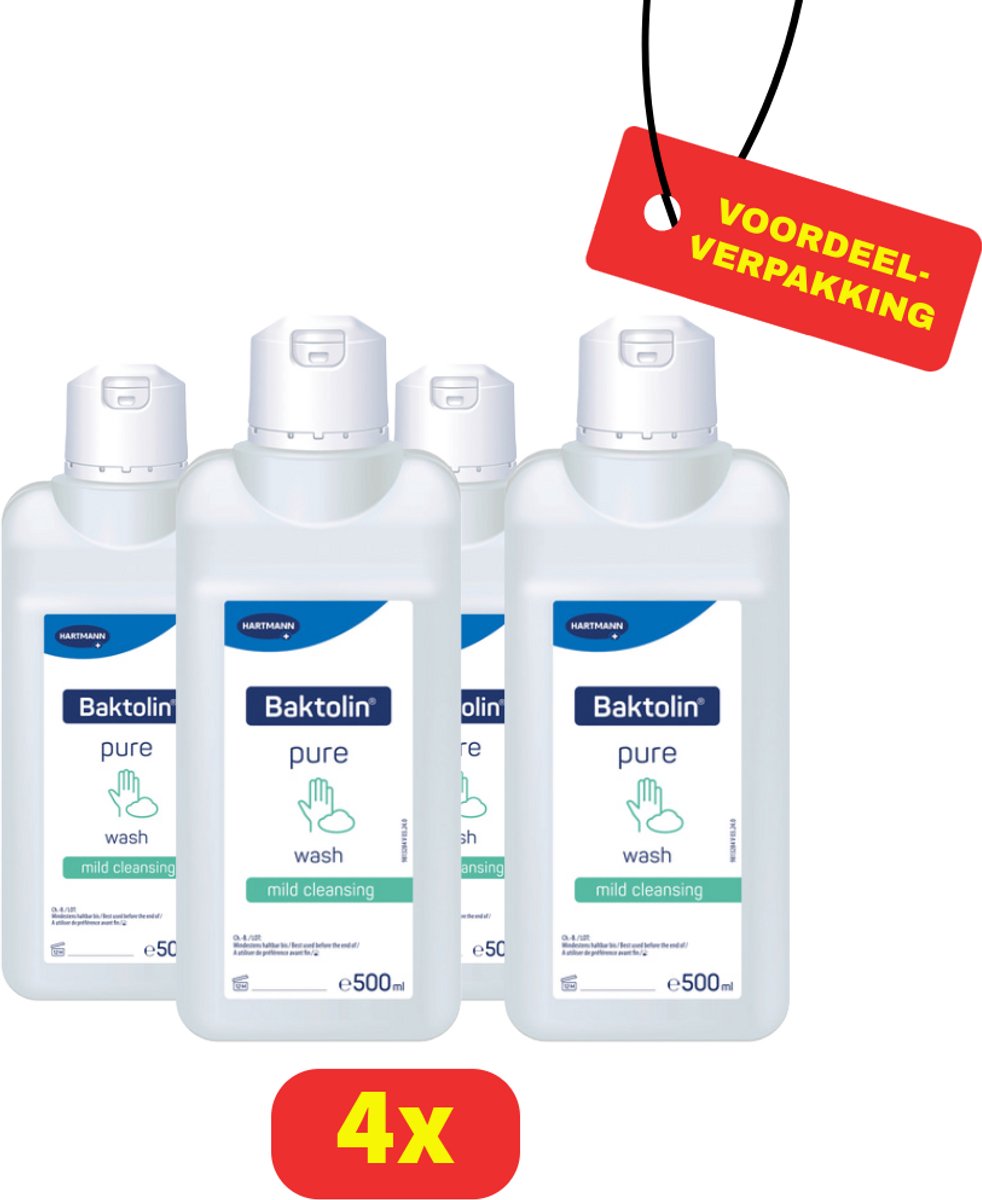 4x Baktolin pure handdesinfectie - 4x 500ml - Voordeelverpakking!