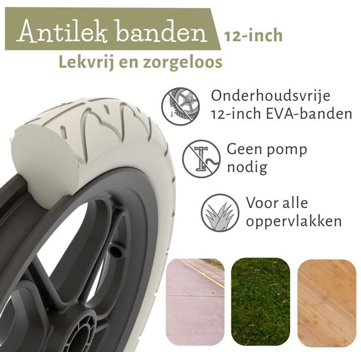 Chillafish Loopfiets 2 jaar - Lichtgewicht met verstelbaar zadel en stuur - Groen - Loopfiets voor jongens en meisjes tot 5 jaar met voetsteun, handvat om te dragen en 12" anti lek banden - Model Charlie Lux — afbeelding 5