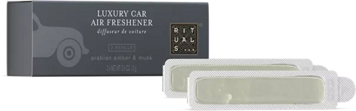 Rituals - Navulling Auto Parfum - 2x Auto Luchtverfrisser Navullingen 3 gram - Homme - Heren - Alleen Navulling - Houten houder niet inbegrepen - Alleen 2x Refill - Autoparfum - Car Perfume - Mannen