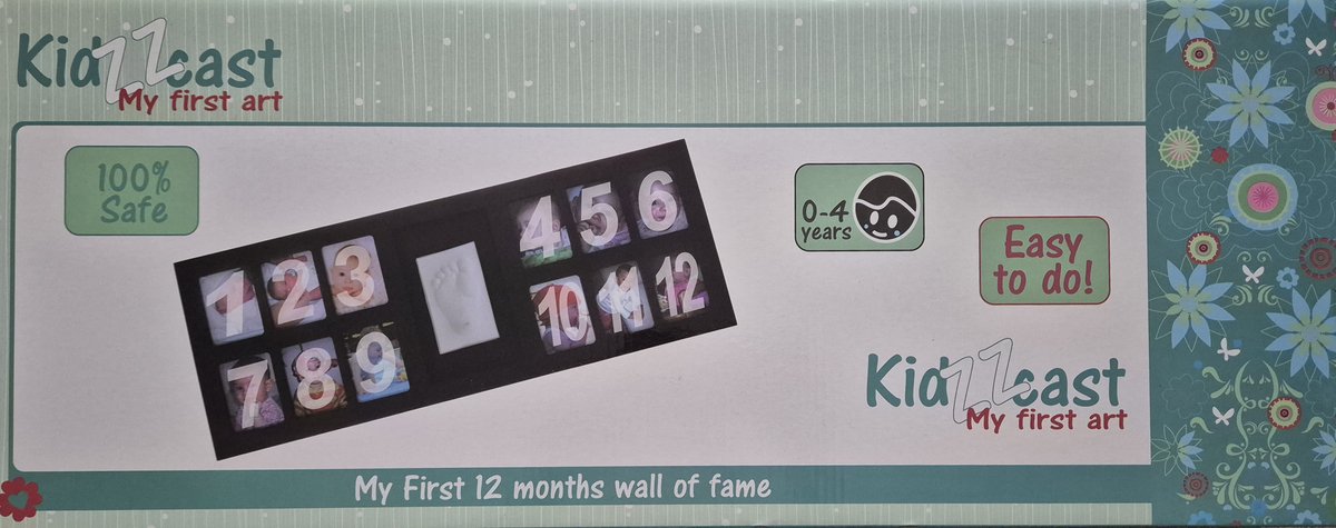 Kidzzcast My First 12 Months Wall of Fame - Zwart - Gipsadruk