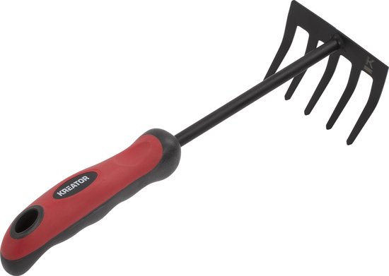Kreator Korte Hark KRTGR70040 - Staal - Breedte 80 mm - Soft grip - Tuinieren - Tuingereedschap van Merkloos	 — afbeelding 2
