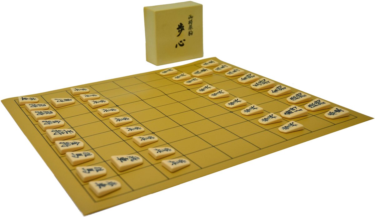 Shogi stenen + vinyl speelmat