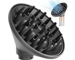 Geschikt voor Opzetstuk geschikt voor Dyson Haarstyler - Haardroger Föhn Diffuser - Diffuser-opzetstuk - Universeel Stereotype Haar Hoofd - Haardroger Diffuser Geschikt voor Airwrap Styler HS05 HS03 HS01-converter - Zwart