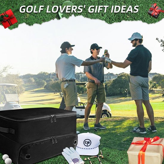 Opvouwbare Golf Trunk Organizer met Compartiment voor Schoenen - Waterdichte Golfaccessoires Opbergtas van Merkloos — afbeelding 2