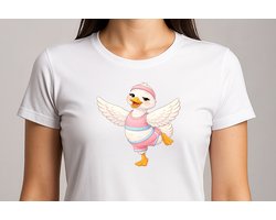 Dancing Duck Star - T Shirt - Cute - Sarcastic - GoodVibes - Funny - Gift - Cadeau - Sarcastisch - schattig - lief - feelgood