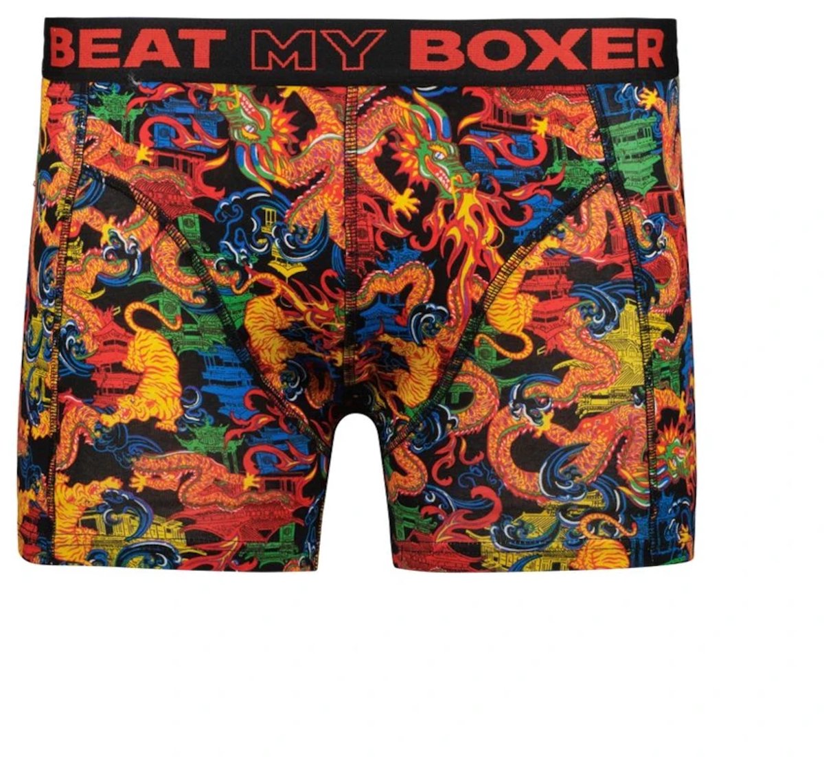 Beat my Boxer heren boxershort - Elastisch katoen - maat L - Dragon