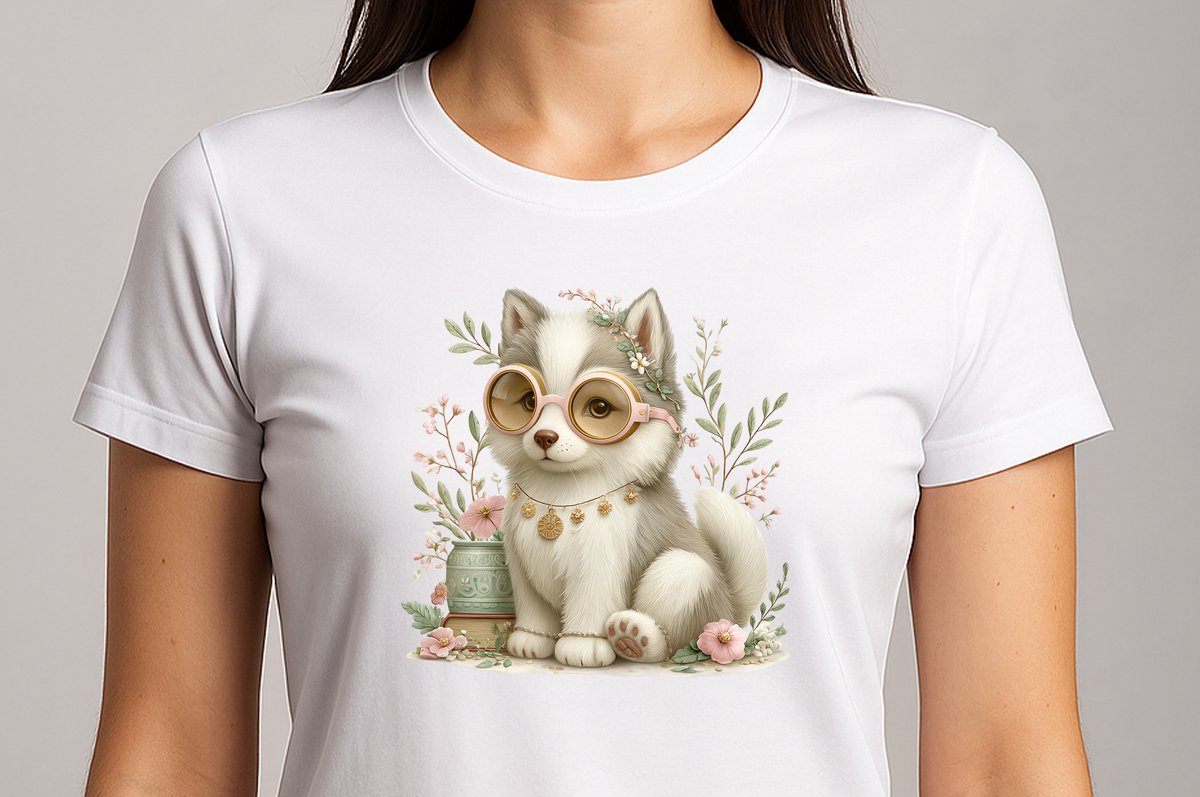 Happy Husky Baby - T Shirt - Cute - Sarcastic - GoodVibes - Funny - Gift - Cadeau - Sarcastisch - schattig - lief - feelgood - Dog - Hond